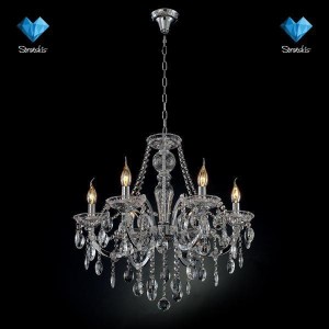 Люстра хрустальная 3449/6 хром Strotskis